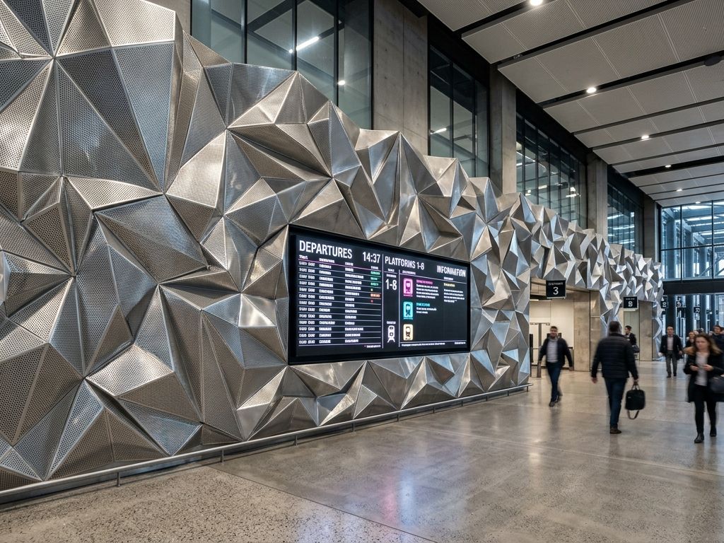 駅ビル通路インフォメーションボード