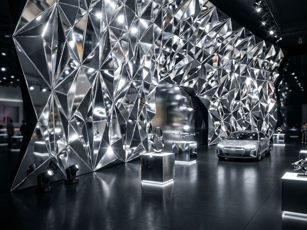 展示ステージショールーム展示用ステージ背景壁面