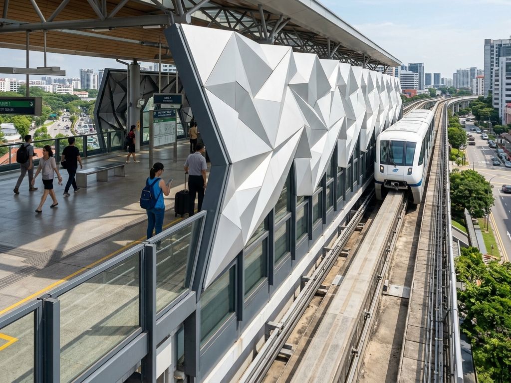 公共交通機関モノレール駅舎コンコース壁画天井