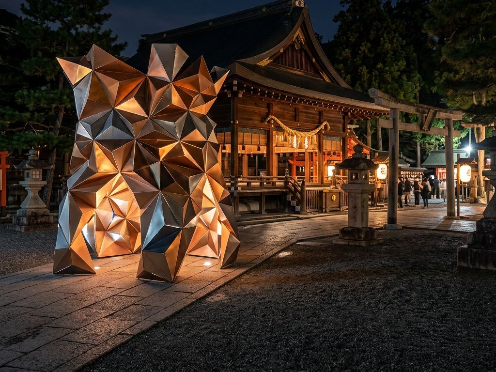 神社仏閣屋外用金属壁面