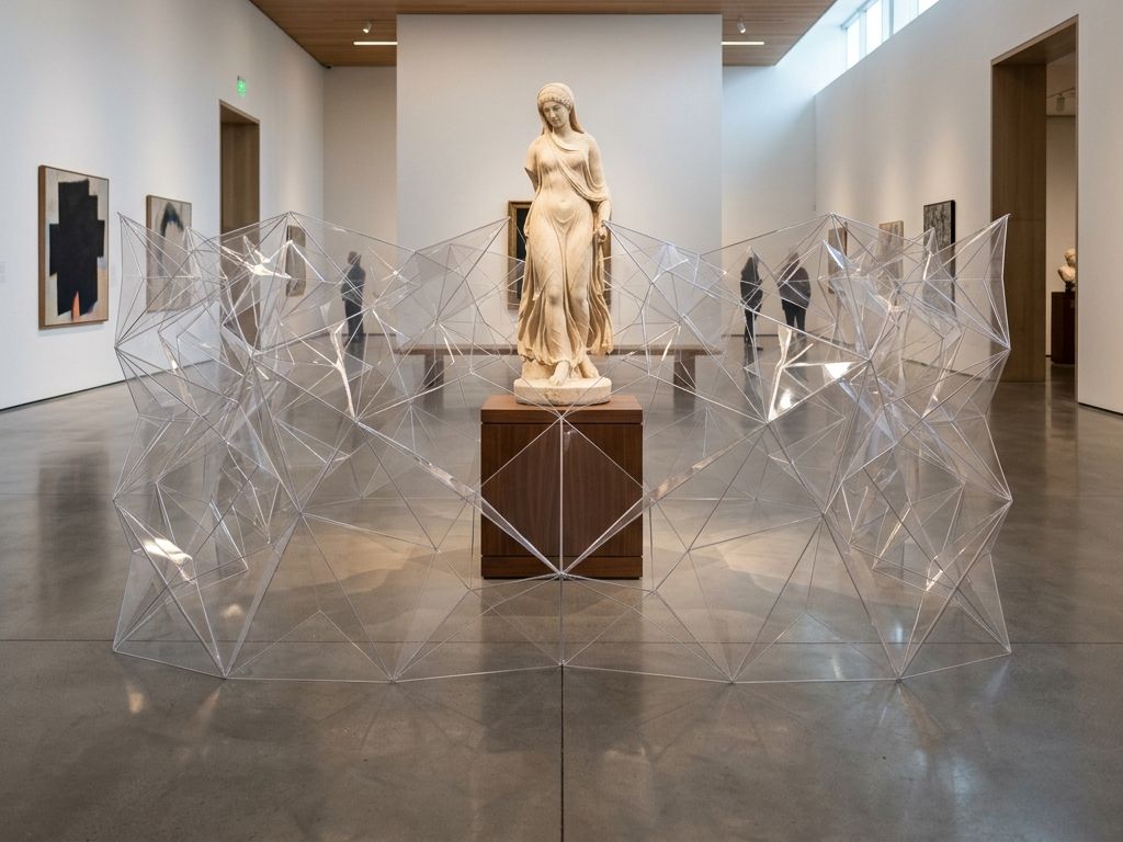 美術館展示物保護パーティション