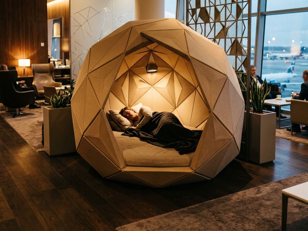 空港ラウンジVIP用仮眠ブース