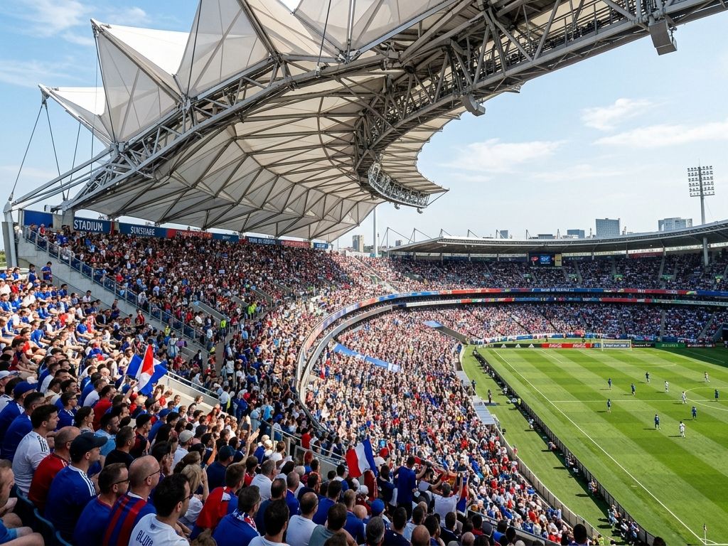 ピュア＆スタジアム向けテンションファブリックルーフ天井