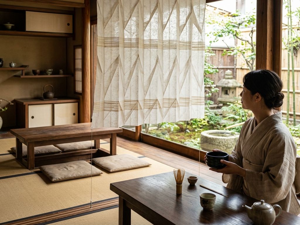 日本茶カフェ間仕切り