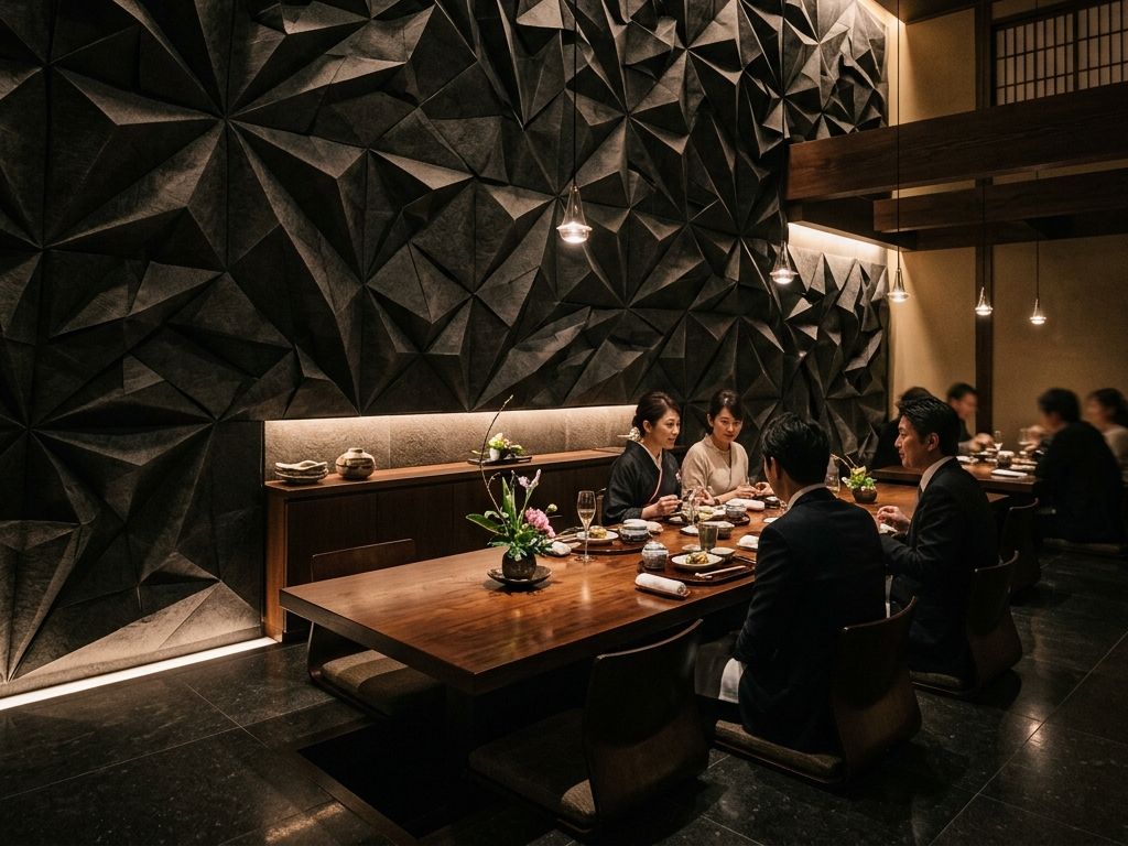 モダン料亭壁面